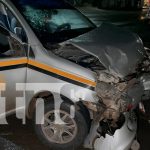 Conductores bajo investigación tras accidente vial en Juigalpa Foto:TTaxi en Juigalpa impactado por camioneta; joven con trauma craneall/TN8