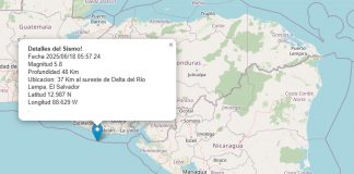 Foto:Sismo de 5.8 en El Salvador provoca alarma en Nicaragua/Cortesía