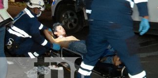 Foto: Exceso de velocidad casi cobra la vida de joven motociclista en Managua/TN8