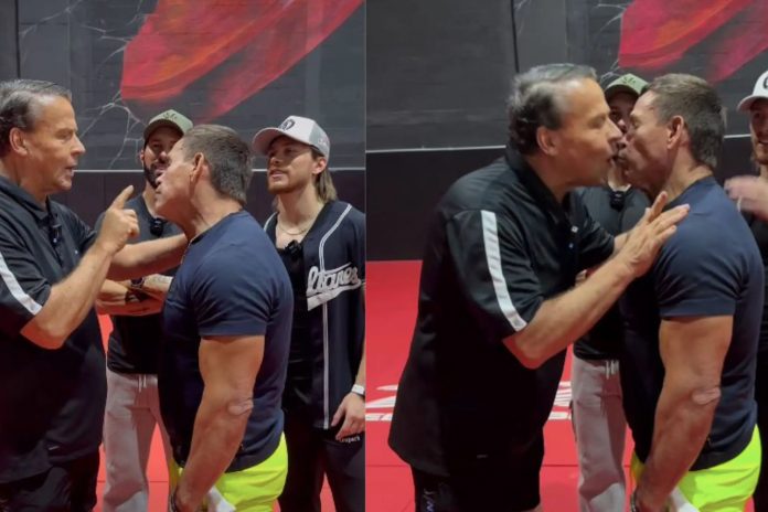 Foto: Alfredo Adame le planta un beso a Konan Big /Cortesía Foto: Alfredo Adame le planta un beso a Konan Big /Cortesía