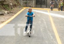 Foto: Familias de Cruz del Paraíso en Managua, celebran avance en infraestructura vial/TN8