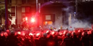 Foto: Enfrentamientos en Serbia /cortesía
