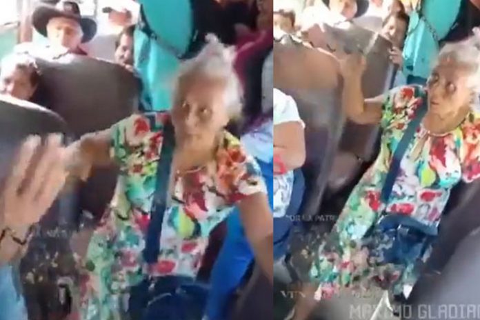 Foto: Abuelita agrede con un cuchillo a predicador /Cortesía Foto: Abuelita agrede con un cuchillo a predicador /Cortesía