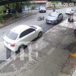 Falta de pericia de motorizado queda al descubierto en Villa Flor, Managua Foto: Inexperiencia de un motorizado en Managua /TN8