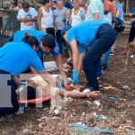 Foto: Accidente en el sector del barrio Carlos Marx, Managua/TN8