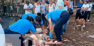 Foto: Accidente en el sector del barrio Carlos Marx, Managua/TN8
