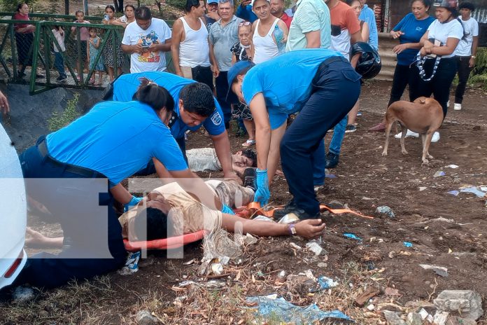 Foto: Accidente en el sector del barrio Carlos Marx, Managua/TN8 Foto: Accidente en el sector del barrio Carlos Marx, Managua/TN8