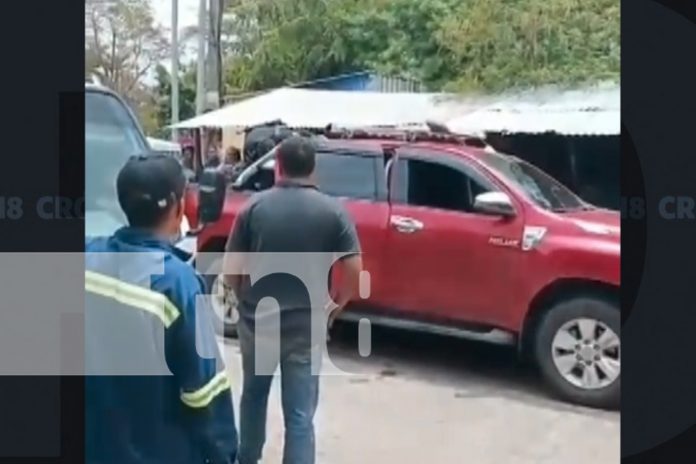 Foto: Conductor arrolla a jefe policial en operativo entre Sébaco y San Isidro/TN8