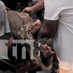 Dos motociclistas heridos en aparatoso accidente en Mulukukú Fuerte accidente en Mulukukú/TN8