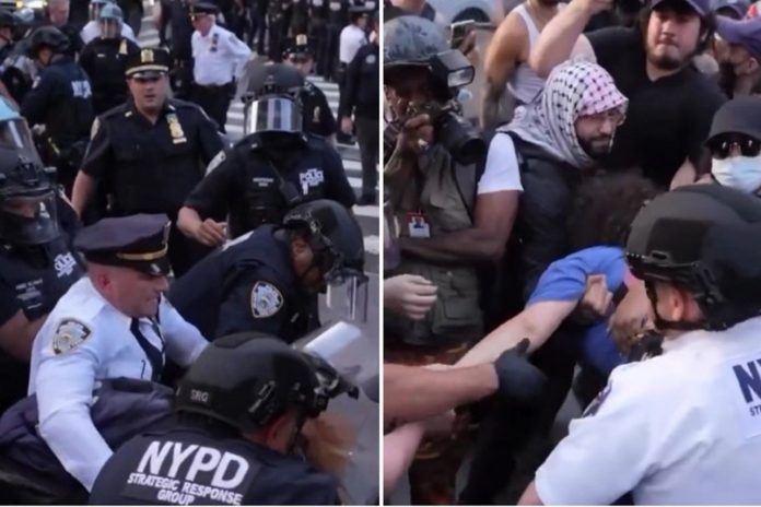 Foto: Detenciones marcan las protestas en Nueva York /Cortesía