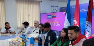 Foto: Juventud nicaragüense comparte con ALBA-TCP/TN8