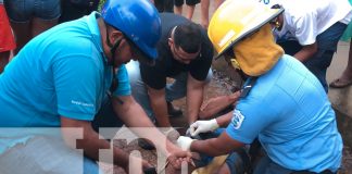 Foto: Pareja sufre graves lesiones tras accidente con taxi en Bilwi/TN8