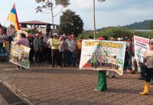 Rechazo ciudadano en Ecuador: masiva protesta en Las Naves contra proyecto minero Foto: Rechazo ciudadano en Ecuador: masiva protesta en Las Naves contra proyecto minero / Cortesía