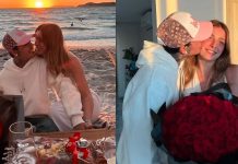 Foto: Natanael Cano y su novia Marissa Blanco/Cortesía