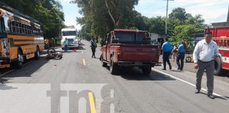 Foto: Otro accidente por imprudencia en la carretera León–Chinandega /TN8