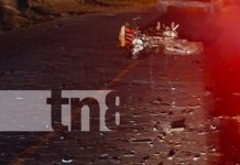 Conductor en aparente ebriedad provoca choque frontal en Nueva Segovia Foto: Fuerte accidente en carretera de Nueva Segovia/TN8