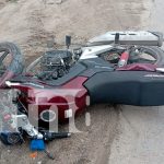 Foto: Motociclista ebrio hiere a mujer tras brutal choque y se da a la fuga, en Jalapa/TN8