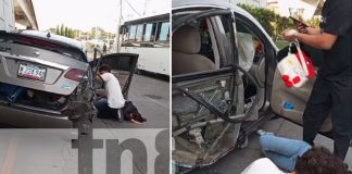 Foto: Managua: Exceso de velocidad y estallido de llanta causan accidente/ Cortesía