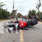Foto: Policía investiga choque de motos en Jalapa/TN8