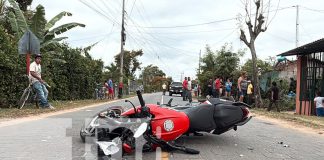Foto: Policía investiga choque de motos en Jalapa/TN8