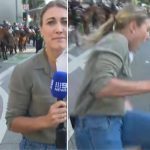 Foto: ¡Policía desata brutalidad! Disparan a periodista en plena cobertura en Los Ángeles /Cortesía