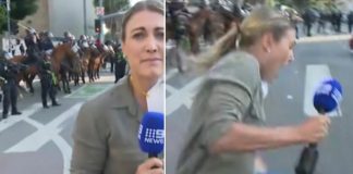 Foto: ¡Policía desata brutalidad! Disparan a periodista en plena cobertura en Los Ángeles /Cortesía