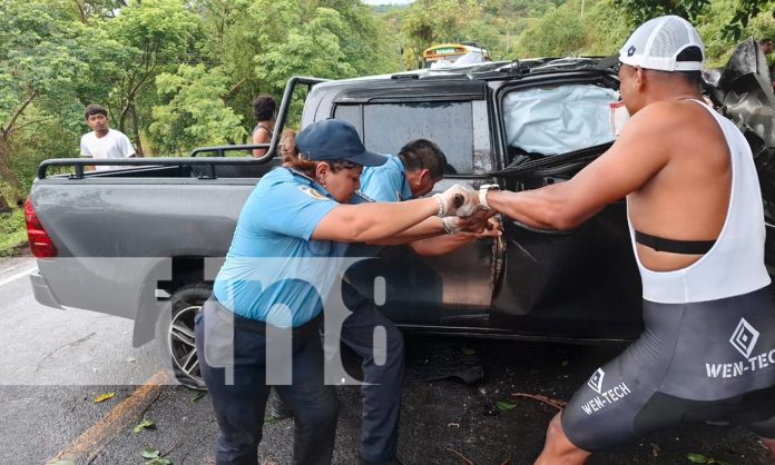 Foto: Fatal accidente en el kilómetro 81 de la carretera Boaco–Managua/TN8