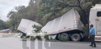Foto: Cabezal pierde frenos en peligrosa curva de Ocotal /TN8
