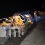 Alcohol al volante: Aparatoso accidente en la vía Río Blanco – Mulukukú Foto: Invasión de carril y choque en Río Blanco / TN8