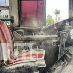 Bus casi se incendia en marcha sobre la carretera Catarina-Diría Foto: Conato de incendio en bus que iba para Rivas. El hecho se dio en Catarina / TN8
