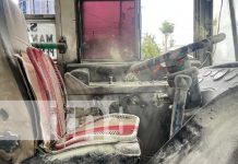 Bus casi se incendia en marcha sobre la carretera Catarina-Diría Foto: Conato de incendio en bus que iba para Rivas. El hecho se dio en Catarina / TN8