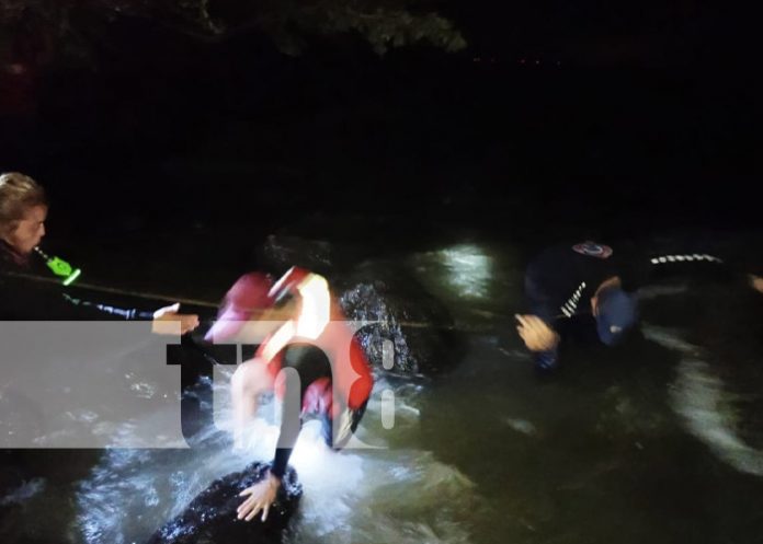 Foto: Rescate de pescadores en el Lago Cocibolca, Rivas / TN8 Foto: Rescate de pescadores en el Lago Cocibolca, Rivas / TN8
