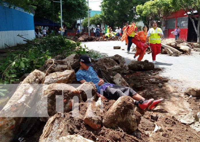 Foto: Ejercicio Multiamenazas, con escenario Managua / TN8 Foto: Ejercicio Multiamenazas, con escenario Managua / TN8