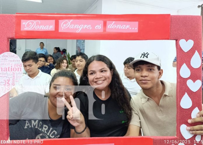 Foto: Donación de sangre con jóvenes en Managua / TN8 Foto: Donación de sangre con jóvenes en Managua / TN8