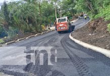 Foto: Mejoramiento de calles en La Hoyada, Managua / TN8