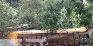 Foto: Vuelco de bus en El Cuá, Jinotega / TN8