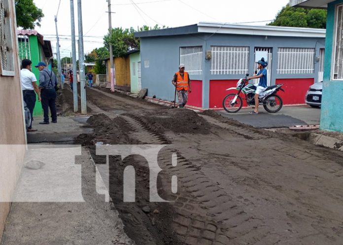 Foto: Mejoramiento vial en Américas I, Managua / TN8