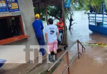 Fuertes lluvias afectan Bocana de Paiwas y provocan daños en carretera y viviendas Foto: Lluvias afectan Bocana de Paiwas / TN8