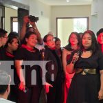 Niños, adolescentes y jóvenes de la Casa Cultural Otto de La Rocha rinden homenaje musical a la Revolución Sandinista Foto: Concierto revolucionario en Casa de la Cultura Otto de la Rocha / TN8