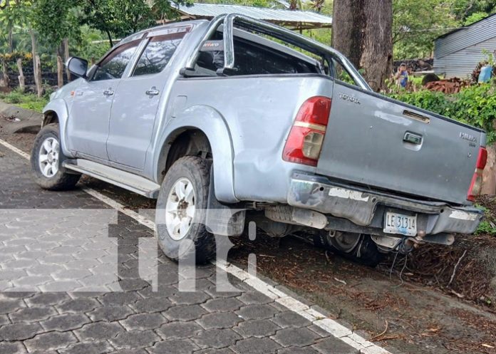 Foto: Accidente con camioneta en Ometepe / TN8 Foto: Accidente con camioneta en Ometepe / TN8