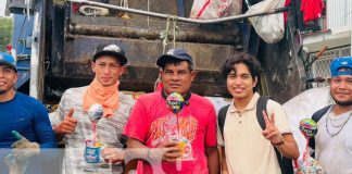 Foto: Gesto por el Día del Padre para obreros de la calle en Managua