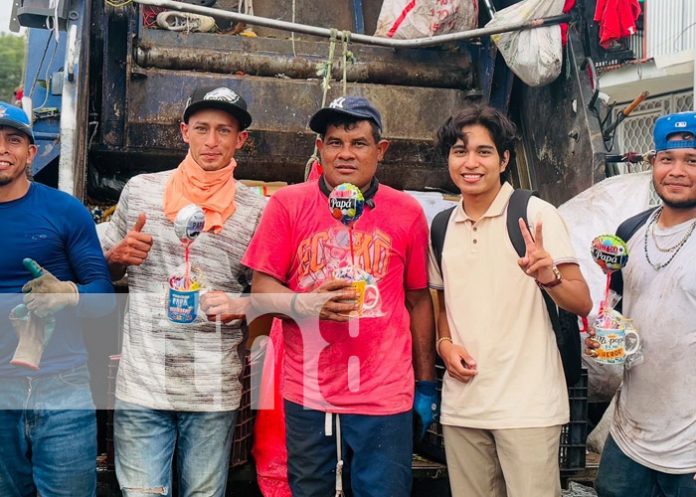Foto: Gesto por el Día del Padre para obreros de la calle en Managua