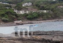Foto: Búsqueda por sujeto que aparentemente arrastró el mar en San Juan del Sur / TN8