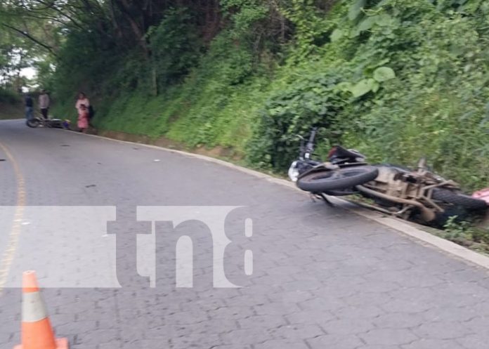 Foto: Un lesionado y daños materiales por accidente en una comarca de San Fernando, Nueva Segovia / TN8 Foto: Un lesionado y daños materiales por accidente en una comarca de San Fernando, Nueva Segovia / TN8