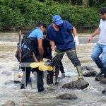 Foto: Investigación por cuerpo en un río de Chontales / TN8