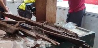Foto: Techo colapsa de una rosticería en Granada / TN8