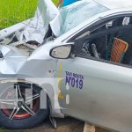 Heridos de gravedad tras colisión en puente Baka, Caribe Norte Foto: Accidente en el Caribe Norte con taxi y camión / TN8