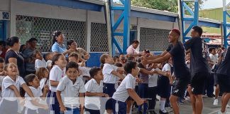 Foto: Festival deportivo en colegio de Managua junto al Club Walter Ferreti / TN8