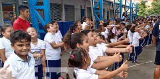 Foto: Festival deportivo en colegio de Managua junto al Club Walter Ferreti / TN8