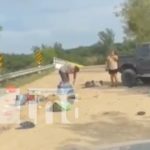 Fatal accidente en Chinandega deja un niño fallecido y cuatro lesionados Foto: Trágico vuelco de camioneta en Chinandega / TN8